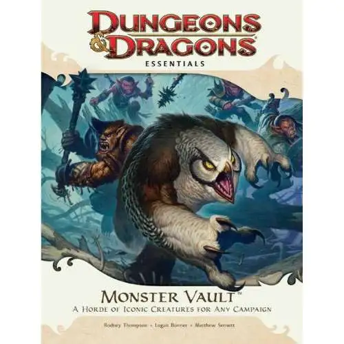 Dungeons & Dragons D&D 4th Edition Monster Vault A Horde of Iconic Creatures for Any Campaign Roleplay Set