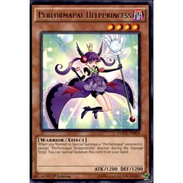 YuGiOh Dimension of Chaos Rare Performapal Helpprincess DOCS-EN003