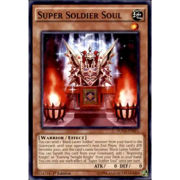 YuGiOh Dimension of Chaos Common Super Soldier Soul DOCS-EN021