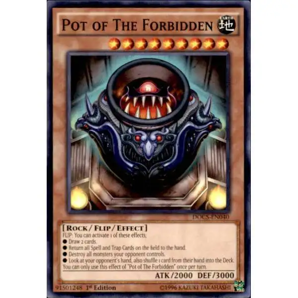 YuGiOh Dimension of Chaos Common Pot of The Forbidden DOCS-EN040