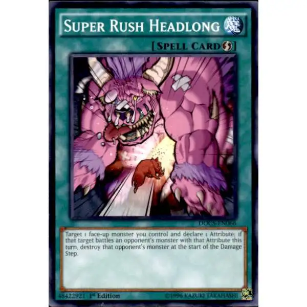 YuGiOh Dimension of Chaos Common Super Rush Headlong DOCS-EN066