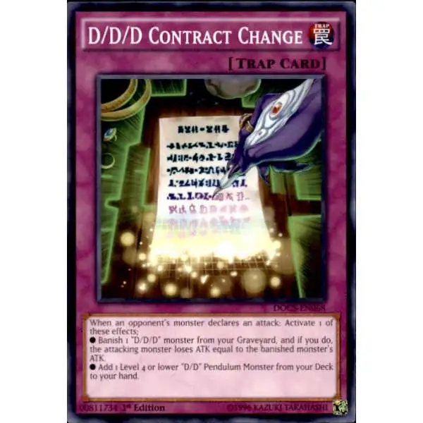 YuGiOh Dimension of Chaos Common D/D/D Contract Change DOCS-EN068
