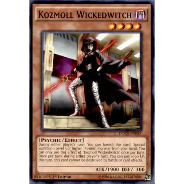 YuGiOh Dimension of Chaos Common Kozmoll Wickedwitch DOCS-EN083