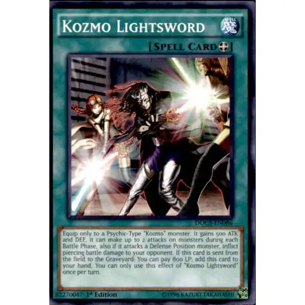 YuGiOh Dimension of Chaos Common Kozmo Lightsword DOCS-EN086