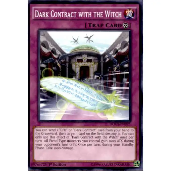 YuGiOh Dimension of Chaos Common Dark Contract with the Witch DOCS-EN095