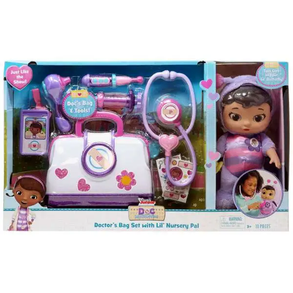 Disney Doc McStuffins Pet Rescue Doctor's Bag Set with Lil' Nursery Pal Exclusive Playset [Lil' Butterfly]