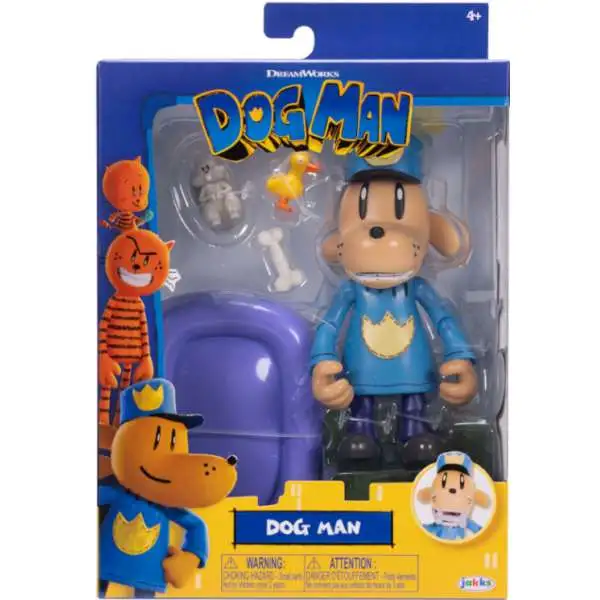 Dog Man Action Figure [with Bone & Rubber Ducky]