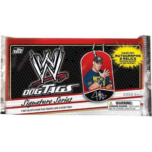 WWE Wrestling Topps 2013 Signature Series Dog Tags Mystery Pack