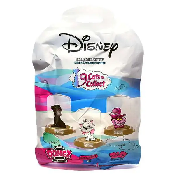 Domez Disney 9 Cats to Collect Mystery Pack [1 RANDOM Figure]