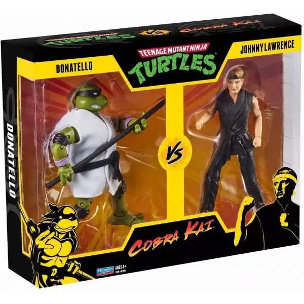 Teenage Mutant Ninja Turtles vs Cobra Kai Donatello vs. Johnny Lawrence Action Figure 2-Pack