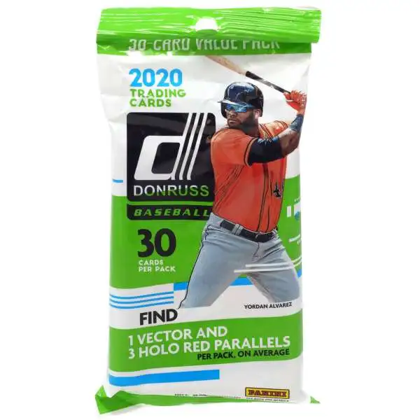 MLB Panini 2020 Donruss Baseball Trading Card VALUE Pack [30 Cards]
