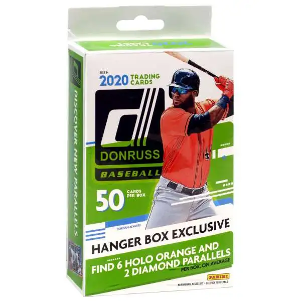 MLB Panini 2020 Donruss Baseball Trading Card HANGER Box [50 Cards]