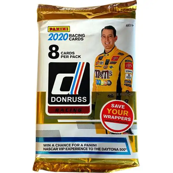 NASCAR Panini 2020 Donruss Racing Trading Card RETAIL Pack [8 Cards]