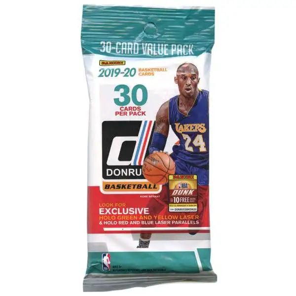 NBA Donruss 2019-20 Basketball Trading Card VALUE Pack 30 Cards