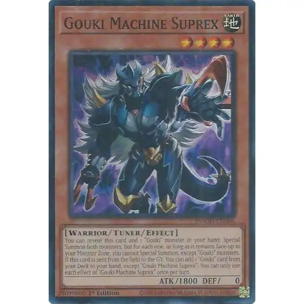 YuGiOh Trading Card Game Doom of Dimensions Super Rare Gouki Machine Suprex DOOD-EN006