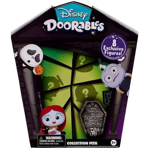 Disney Doorables Collection Peek The Nightmare Before Christmas Exclusive Mystery Figure 8-Pack [2023 Version]