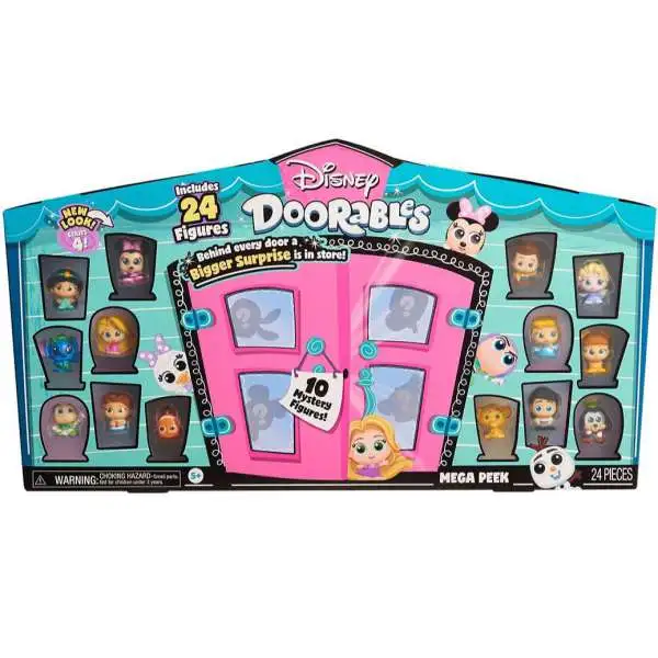 Disney Doorables Mega Village Peek Pack, Series 6, 7, and 8, Toy Figures,  Officially Licensed Kids Toys for Ages 5 Up,  Exclusive