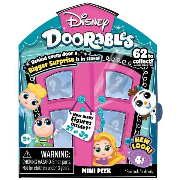Disney Doorables Series 4 MINI Peek Mystery Pack [2 OR 3 Figures]
