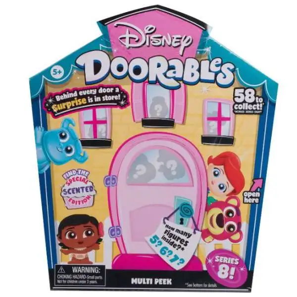 Disney Doorables Series 8 MULTI Peek Mystery Pack [5, 6 OR 7 RANDOM Figures, Damaged Package]