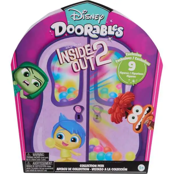 Disney Doorables Collection Peek Inside Out 2 1.5-Inch Mystery Figure 9-Pack