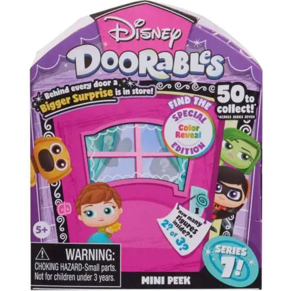 Disney Doorables Series 7 MINI Peek Mystery Pack [2 OR 3 Figures]