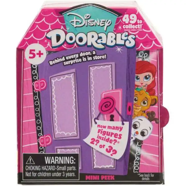 Disney Doorables Series 3 MINI Peek Mystery Pack [2 OR 3 RANDOM Figures]