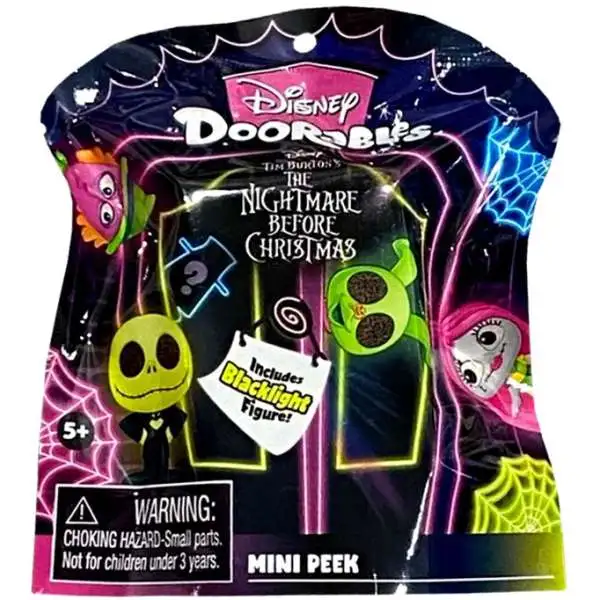 Disney Doorables Blacklight Series The Nightmare Before Christmas Mystery Pack