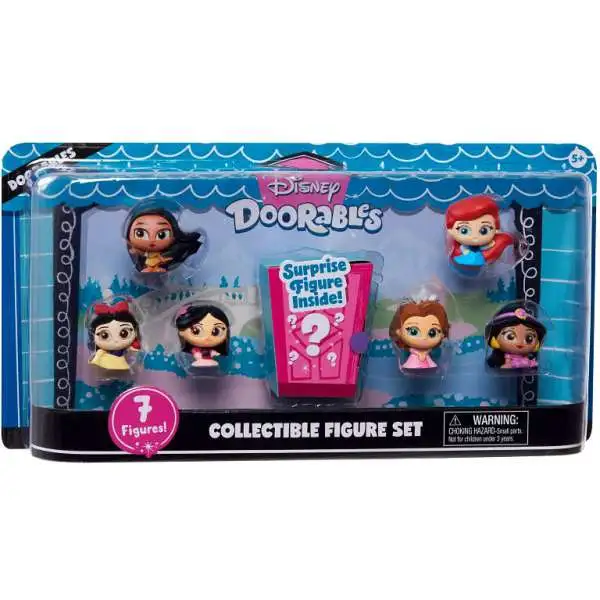 Doorables Disney Princess Collectible Figure 7-Pack Set [Damaged Package]