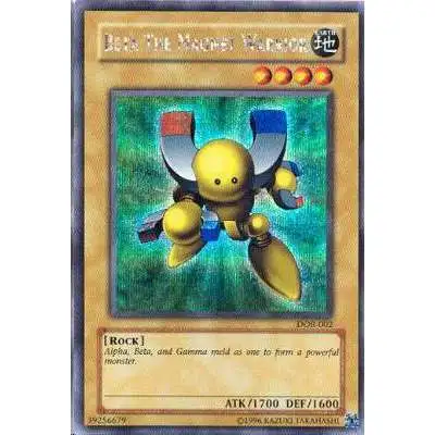 YuGiOh Duelist of the Roses Secret Rare Beta the Magnet Warrior DOR-002