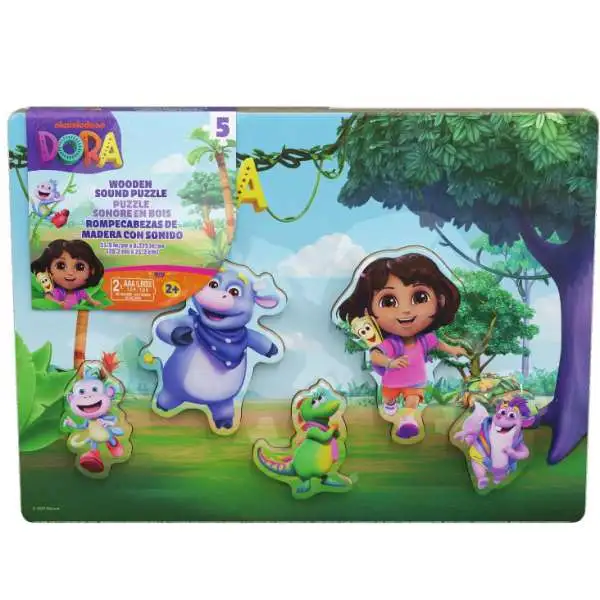 Dora the Explorer Wooden Sound Puzzle Toy