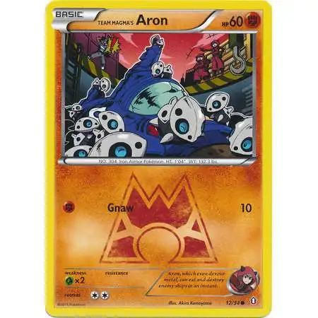 Pokemon X & Y Double Crisis Common Team Magma's Aron #12