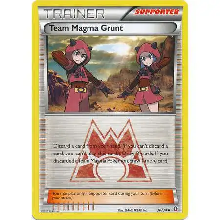 Pokemon X & Y Double Crisis Uncommon Team Magma Grunt #30
