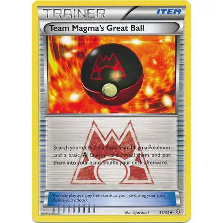 Pokemon X & Y Double Crisis Uncommon Team Magma's Great Ball #31