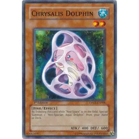 YuGiOh GX Trading Card Game Duelist Pack Jaden Yuki 2 Common Chrysalis Dolphin DP03-EN008