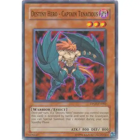 YuGiOh GX Trading Card Game Duelist Series Aster Phoenix Common Destiny Hero - Captain Tenacious DP05-EN002