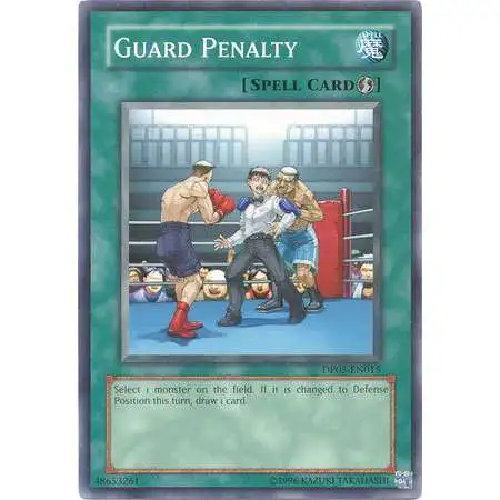 YuGiOh GX Trading Card Game Duelist Series Aster Phoenix Common Guard Penalty DP05-EN015