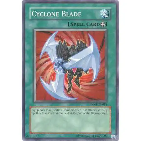 YuGiOh GX Trading Card Game Duelist Series Aster Phoenix Common Cyclone Blade DP05-EN018