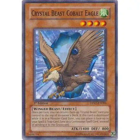 YuGiOh GX Trading Card Game Duelist Pack Jesse Anderson Common Crystal Beast Cobalt Eagle DP07-EN006