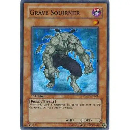 YuGiOh GX Trading Card Game Duelist Pack Jesse Anderson Super Rare Grave Squirmer DP07-EN008
