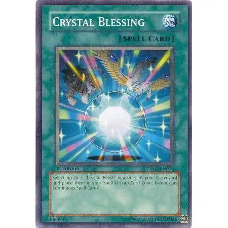YuGiOh GX Trading Card Game Duelist Pack Jesse Anderson Common Crystal Blessing DP07-EN014