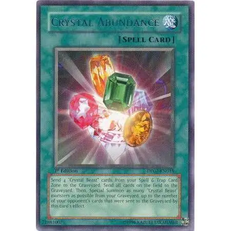 YuGiOh GX Trading Card Game Duelist Pack Jesse Anderson Rare Crystal Abunadance DP07-EN015