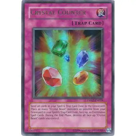 YuGiOh GX Trading Card Game Duelist Pack Jesse Anderson Ultra Rare Crystal Counter DP07-EN024