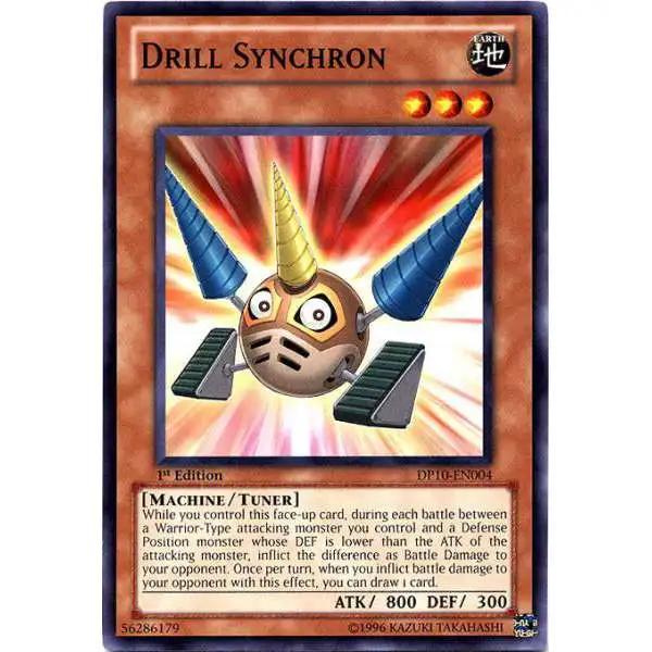 YuGiOh YuGiOh 5D's Duelist Pack Yusei Fudo 3 Common Drill Synchron DP10-EN004