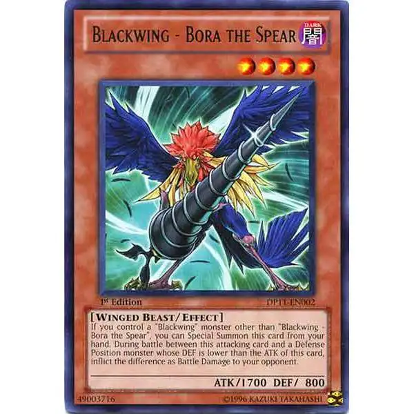 YuGiOh YuGiOh 5D's Duelist Pack Crow Rare Blackwing - Bora the Spear DP11-EN002