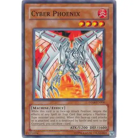 YuGiOh GX Trading Card Game Duelist Series Zane Truesdale Common Cyber Phoenix DP04-EN006