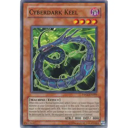 YuGiOh GX Trading Card Game Duelist Series Zane Truesdale Common Cyberdark Keel DP04-EN009