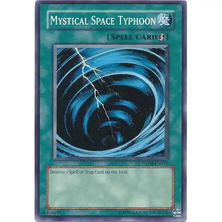 YuGiOh GX Trading Card Game Duelist Series Zane Truesdale Common Mystical Space Typhoon DP04-EN015