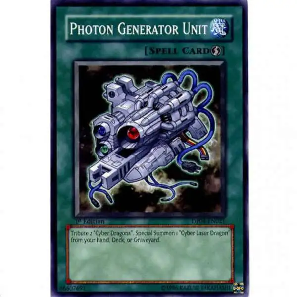 YuGiOh GX Trading Card Game Duelist Series Zane Truesdale Common Photon Generator DP04-EN021