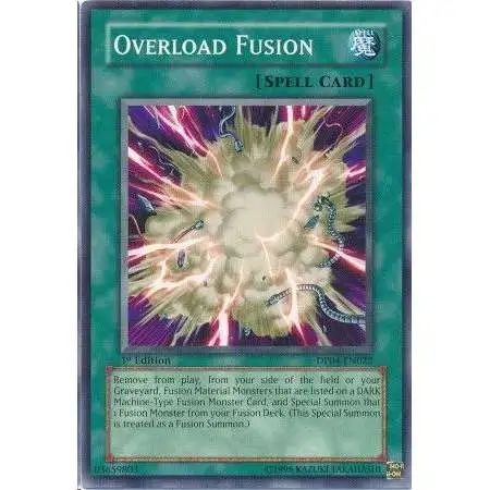 YuGiOh GX Trading Card Game Duelist Series Zane Truesdale Common Overload Fusion DP04-EN022