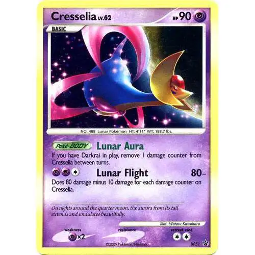 Pokemon Diamond & Pearl Promo Holo Rare Cresselia DP51 [Moderately Played]